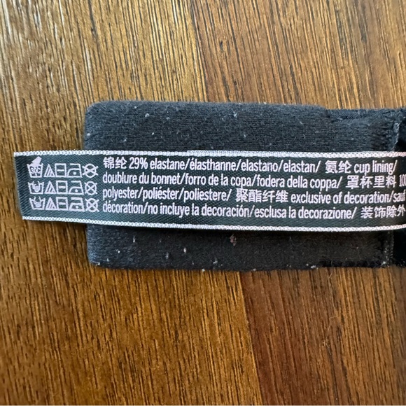 Lace Trim Push Up Victorias Secret Perfect Shape Bra Black 32 DDD - Picture 7 of 7